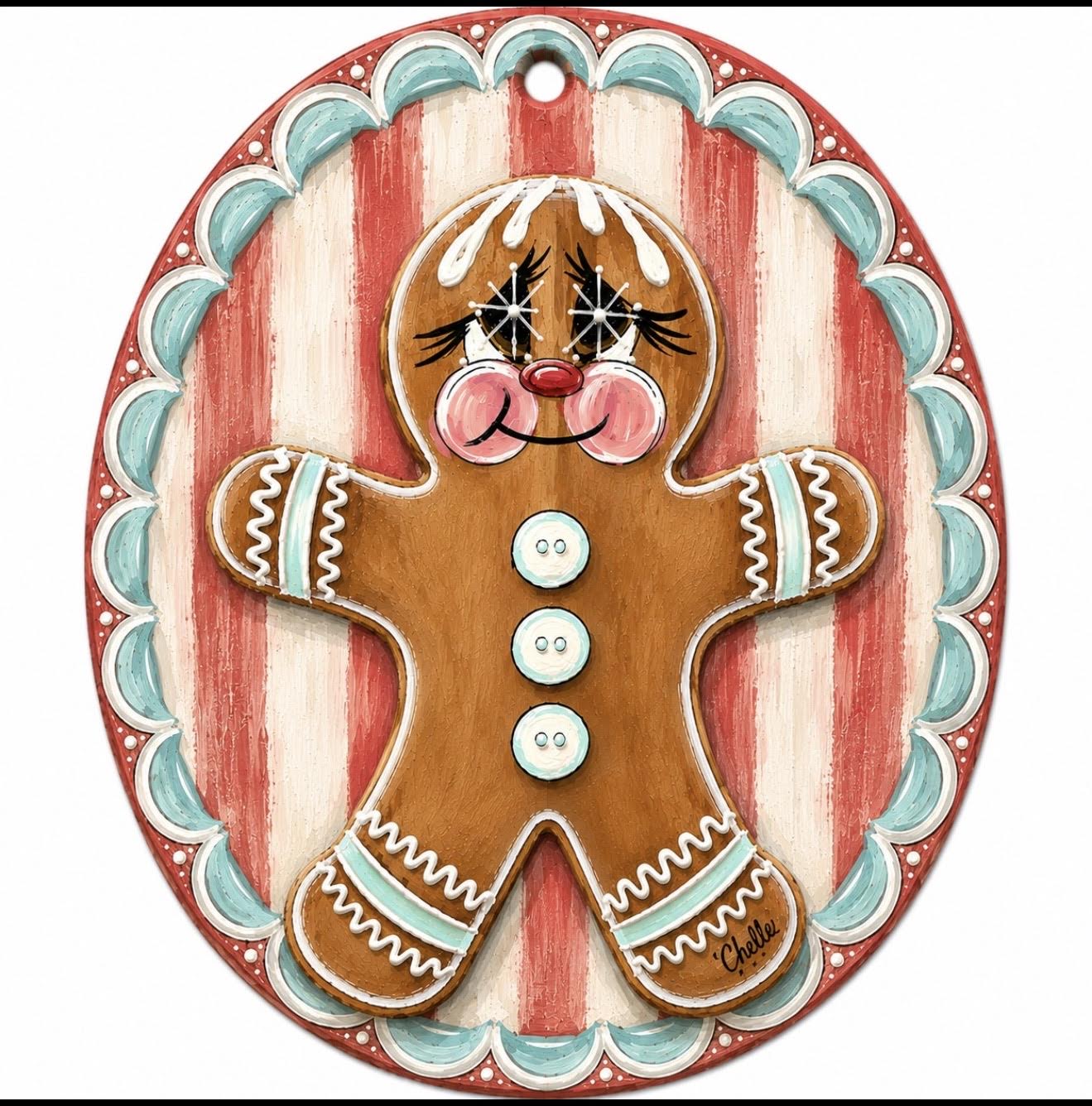 Christmas Ornament: Striped Gingerbread