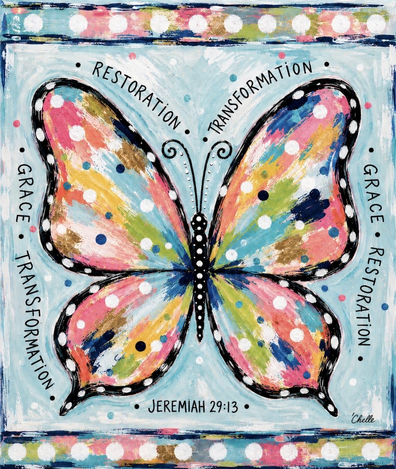 Garden Flag: The Happy Butterfly