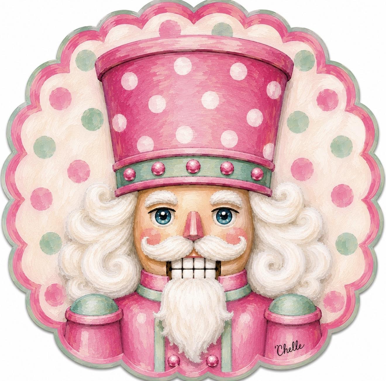 Christmas Ornament: Pink Nutcracker