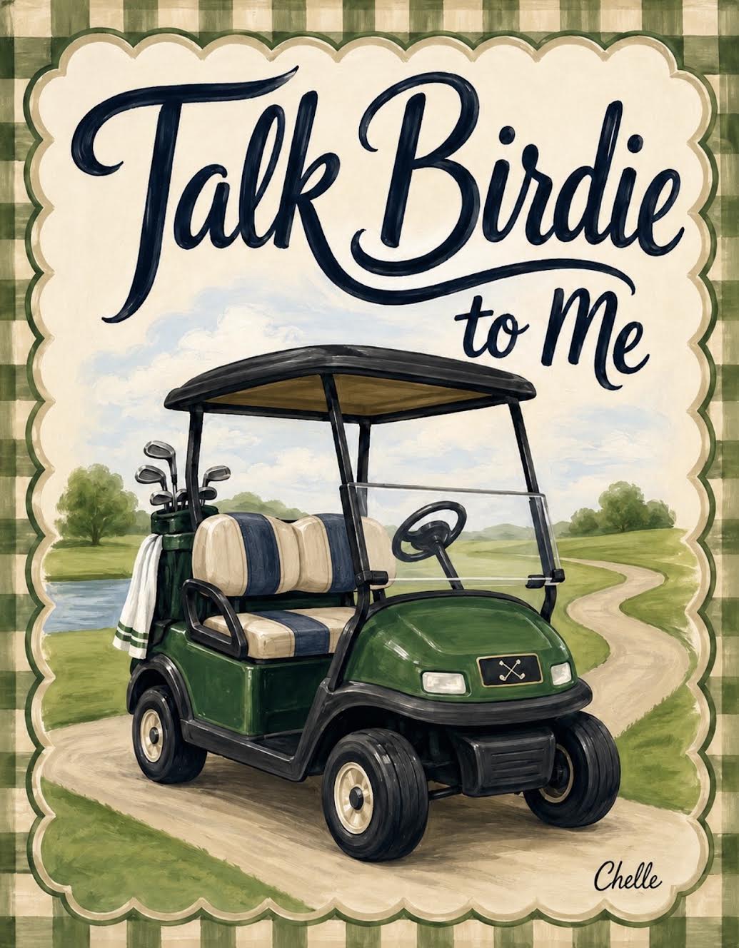 Garden Flag: Talk Birdie to Me, Golf