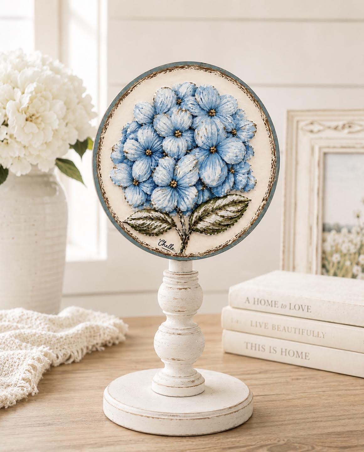 Seasonal & Everyday Topper: Blue Hydrangea