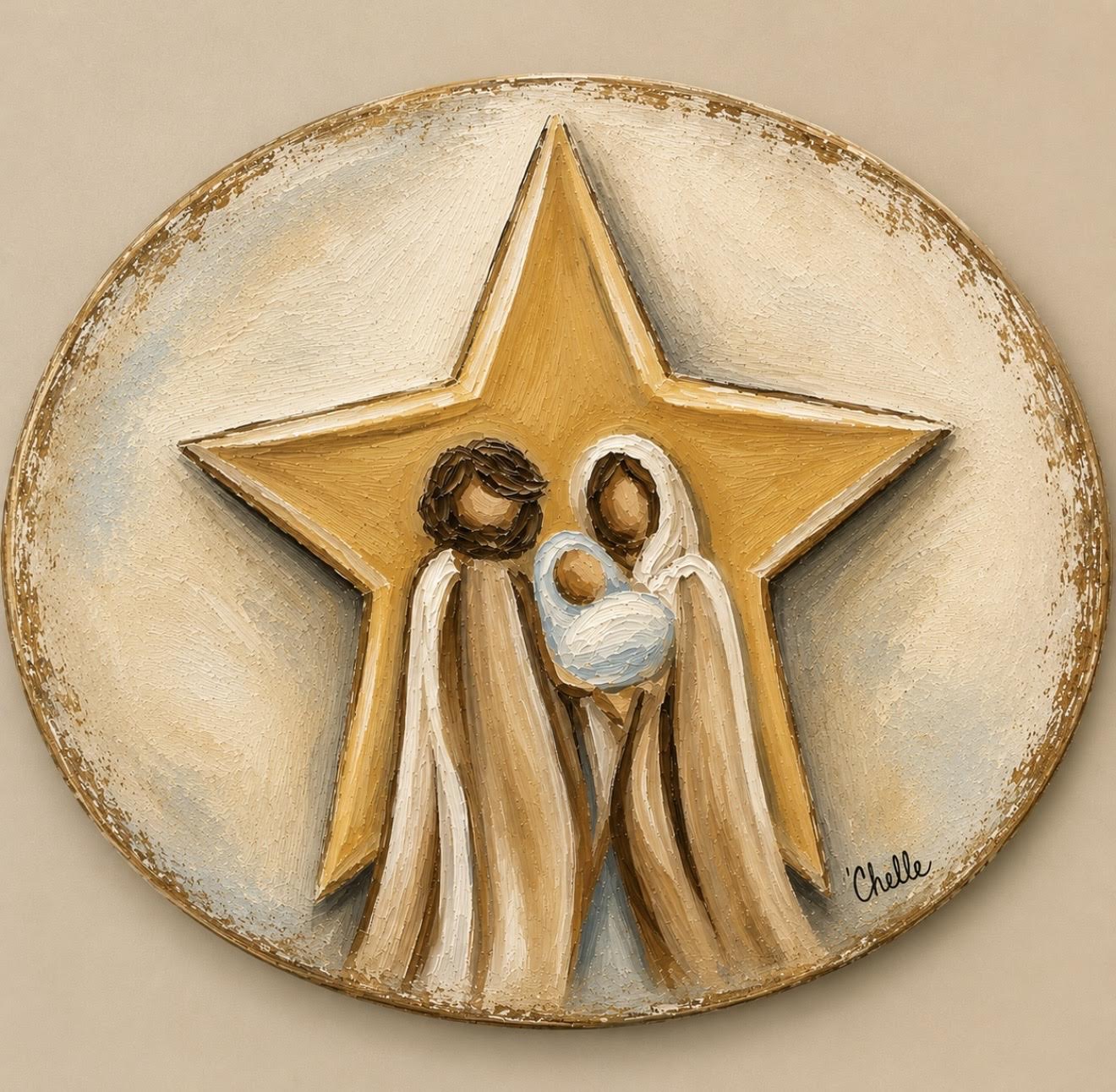 Christmas Ornament: Star Nativity