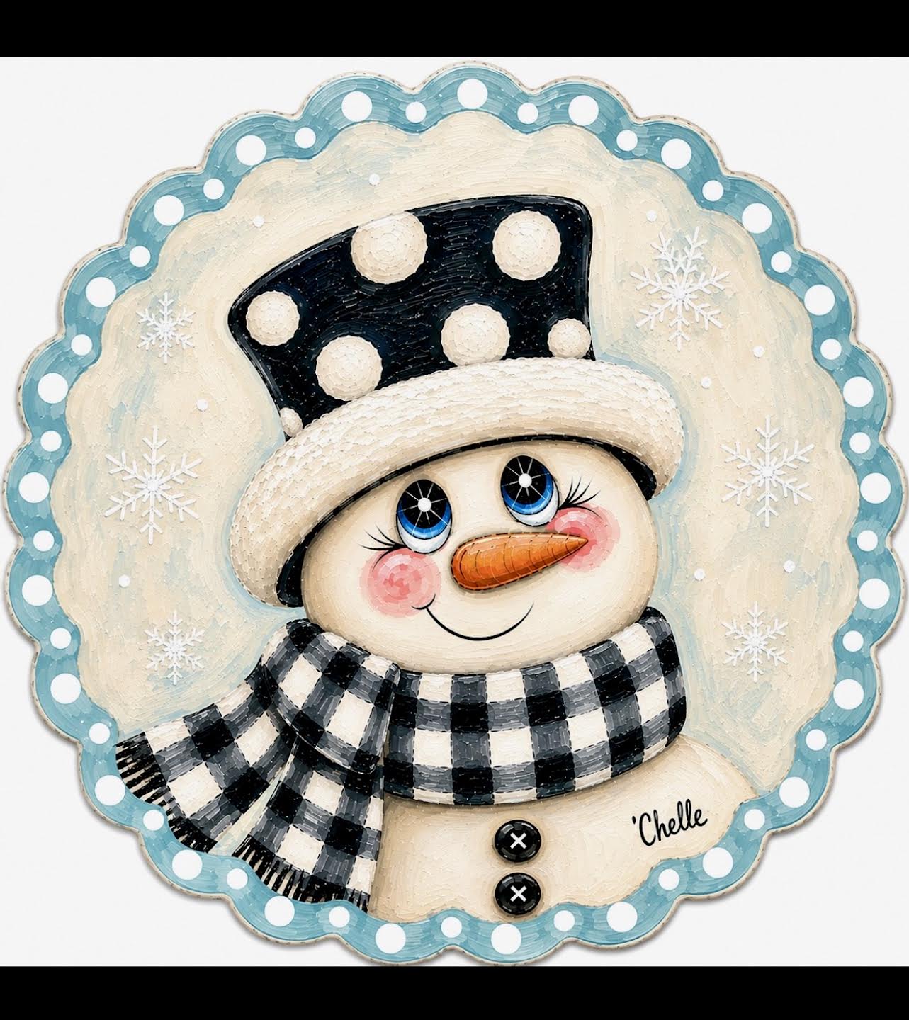 Christmas Ornament: Wintry Snowman
