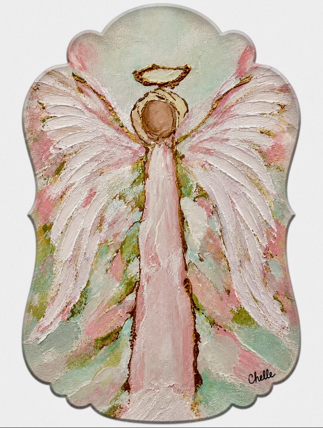 Christmas Ornament: Angel in Pink