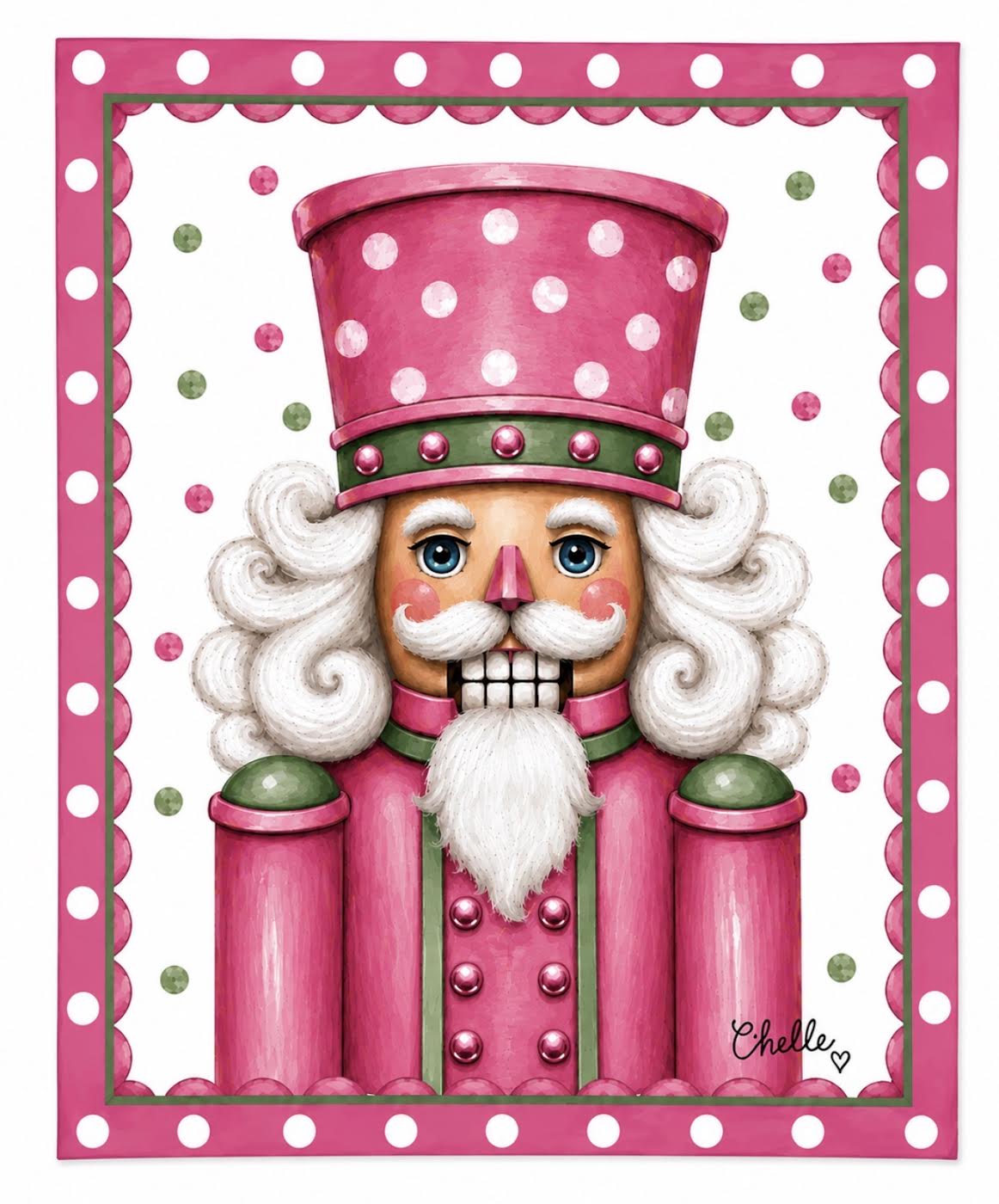Garden Flag: Christmas Pink Nutcracker