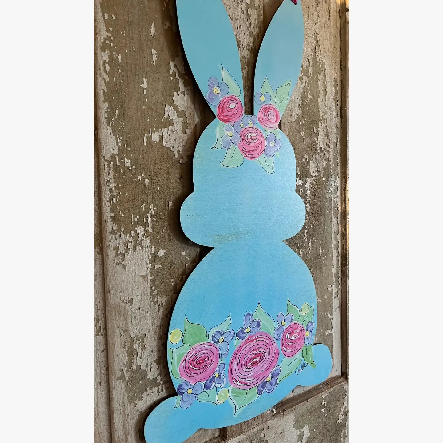 Door Hanger: Easter, Blue Bunny