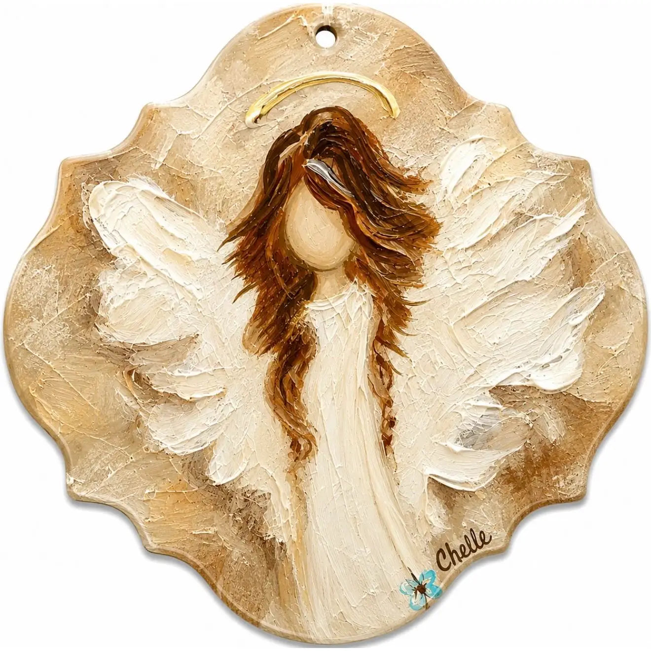 Christmas Ornament: Beige Angel