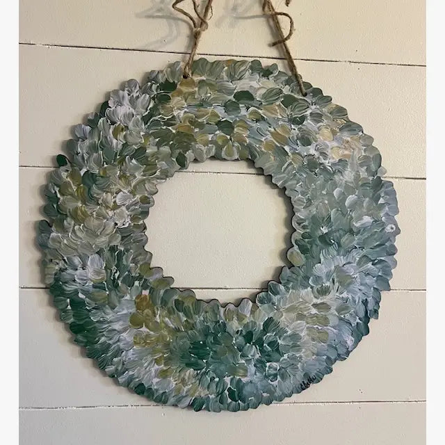 Interchangeable Boxwood Wreath Door Hanger