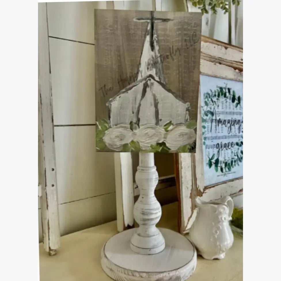 Seasonal & Everyday Toppers: Country Gray Church Topper