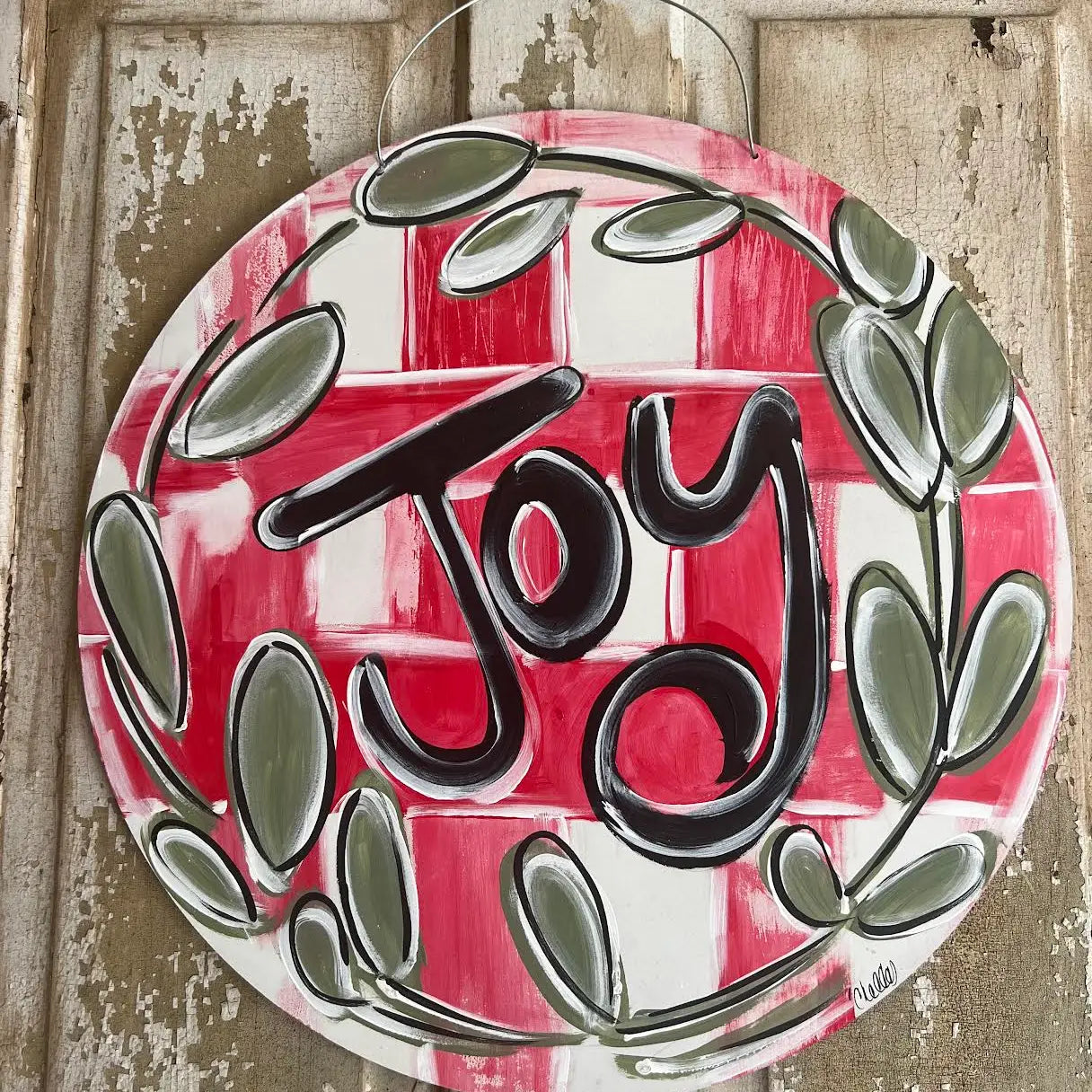 Door Hanger; Christmas Joy