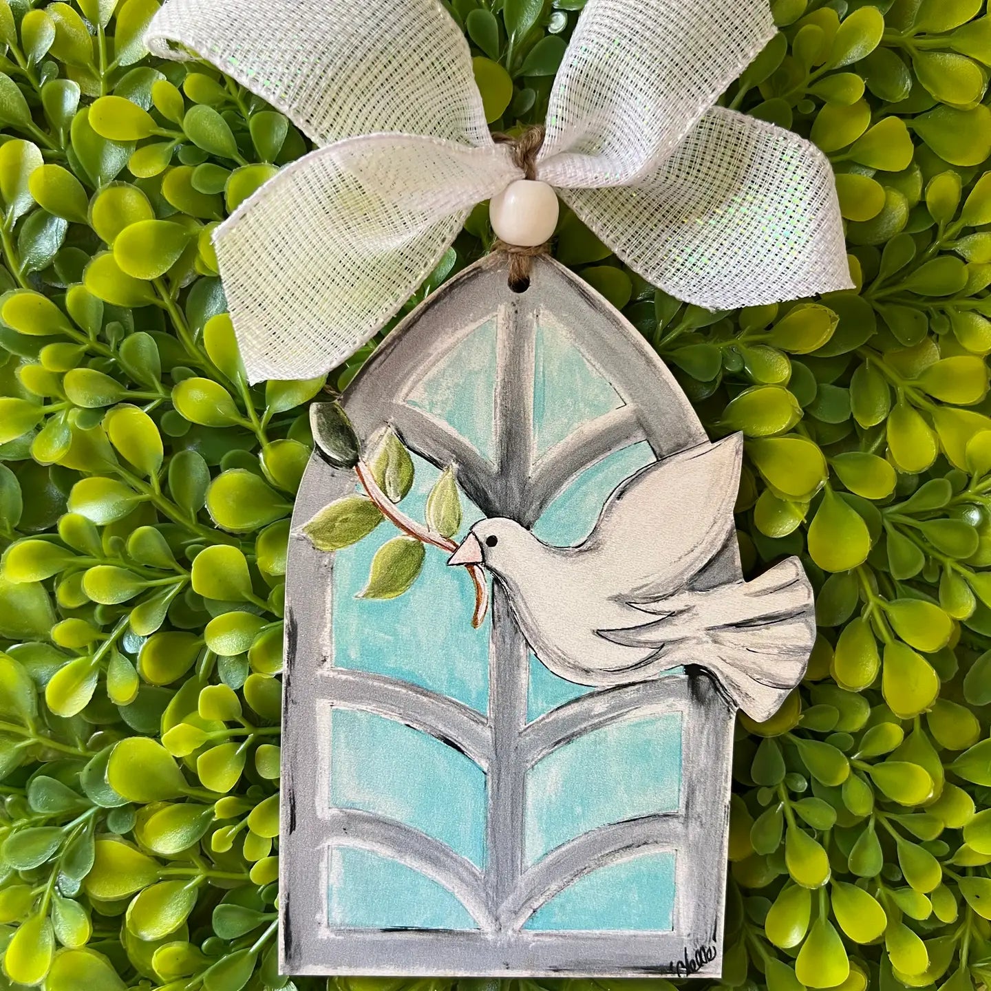 Easter Basket Tags & Wreath Attachments: Dove