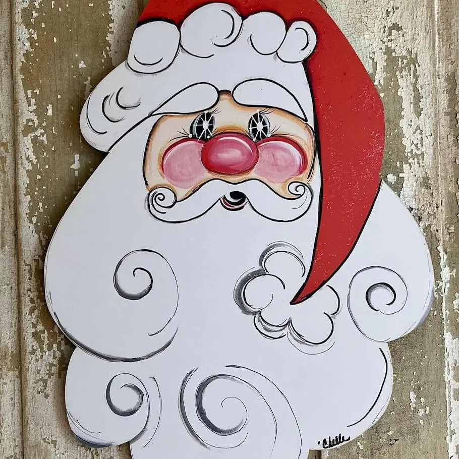 Door Hanger; Christmas, Santa, Large