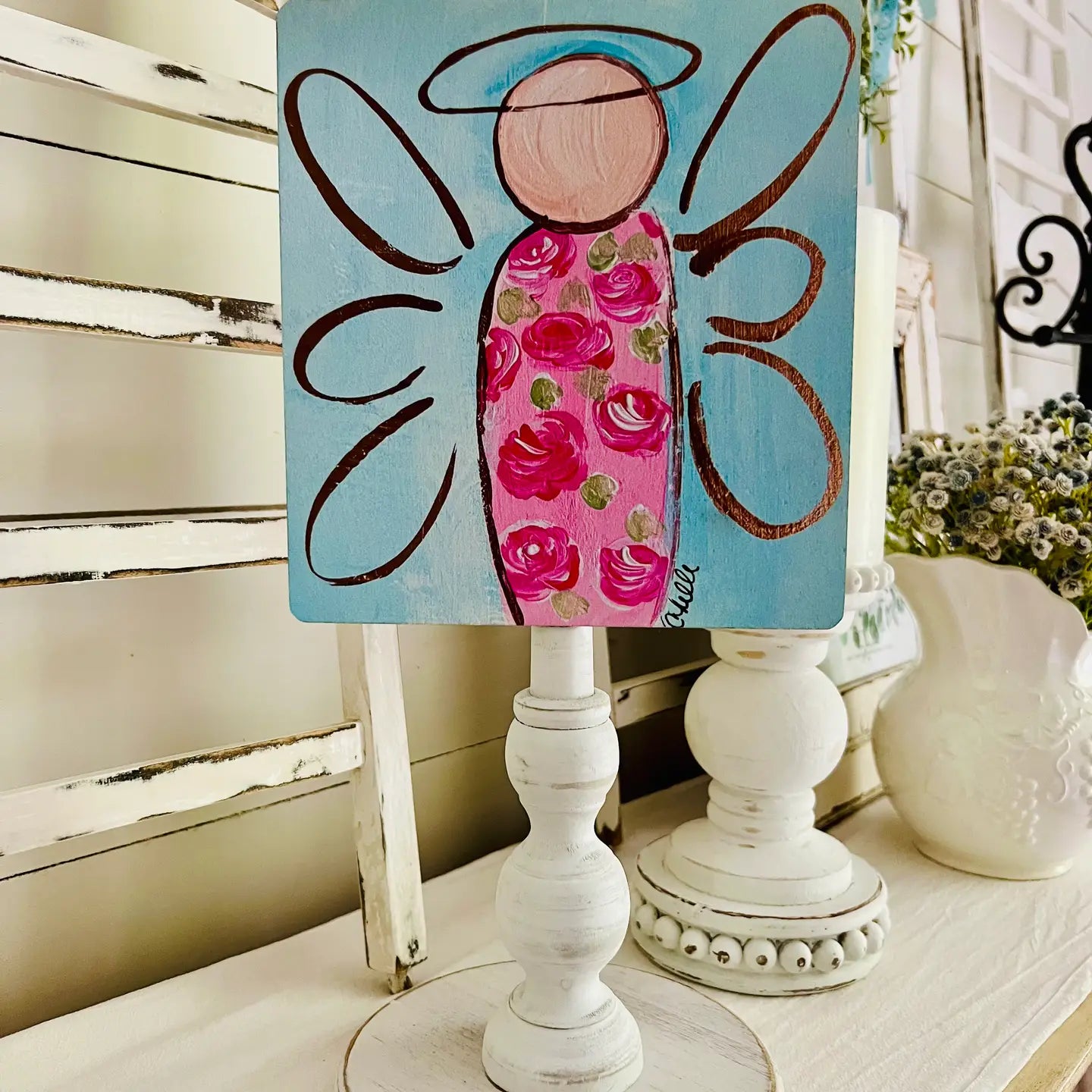 Seasonal & Everyday Toppers: Angel in Roses