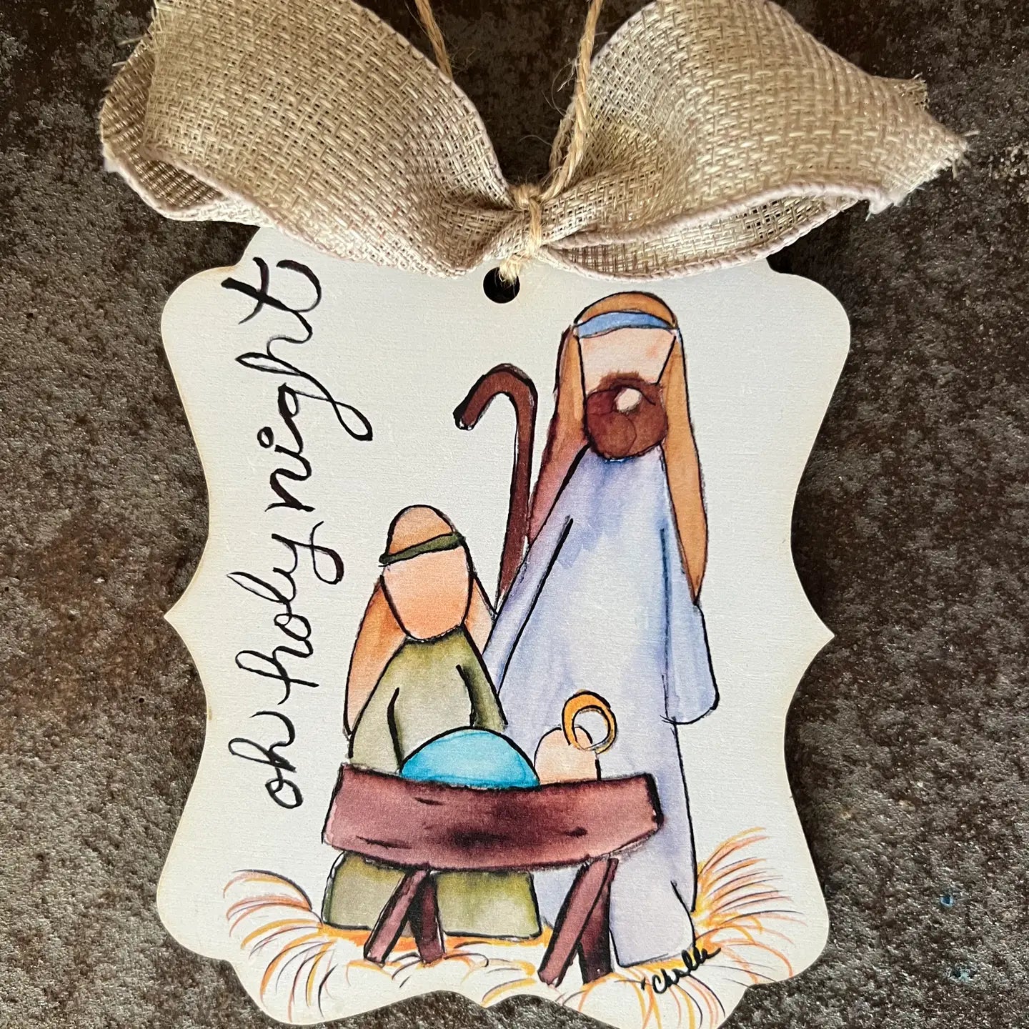 Christmas Ornament; Oh Holy Night