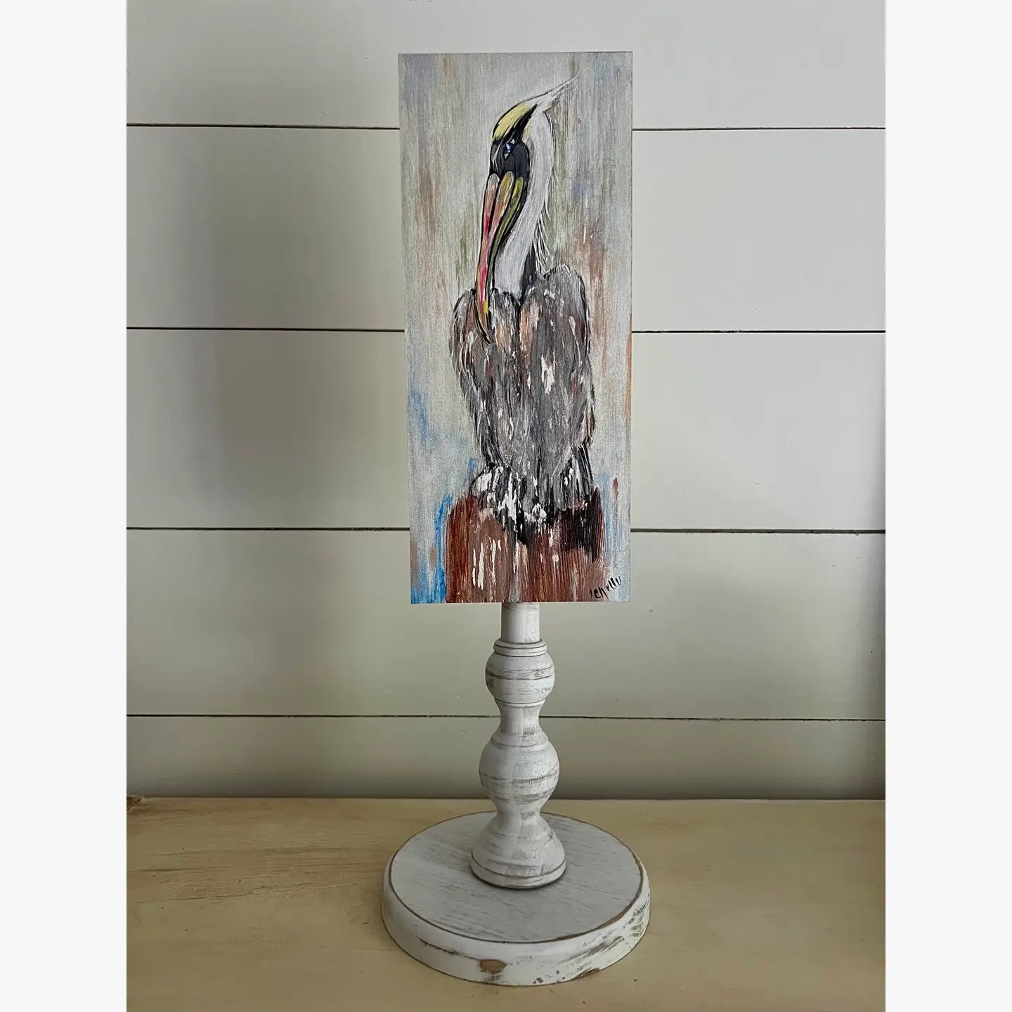 Seasonal & Everyday Toppers: Pelican in Gray