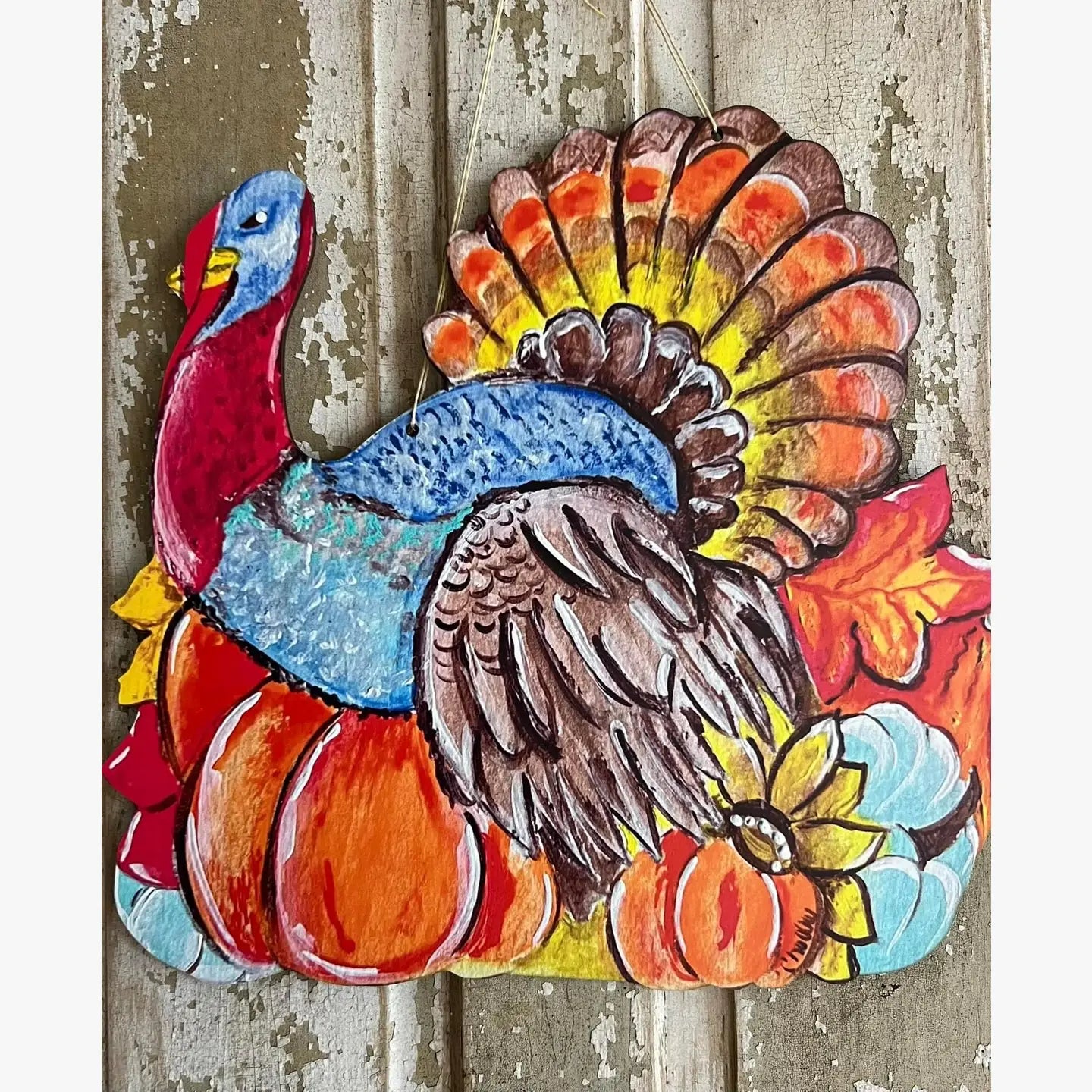 Door Hanger: Fall, Thanksgiving Turkey
