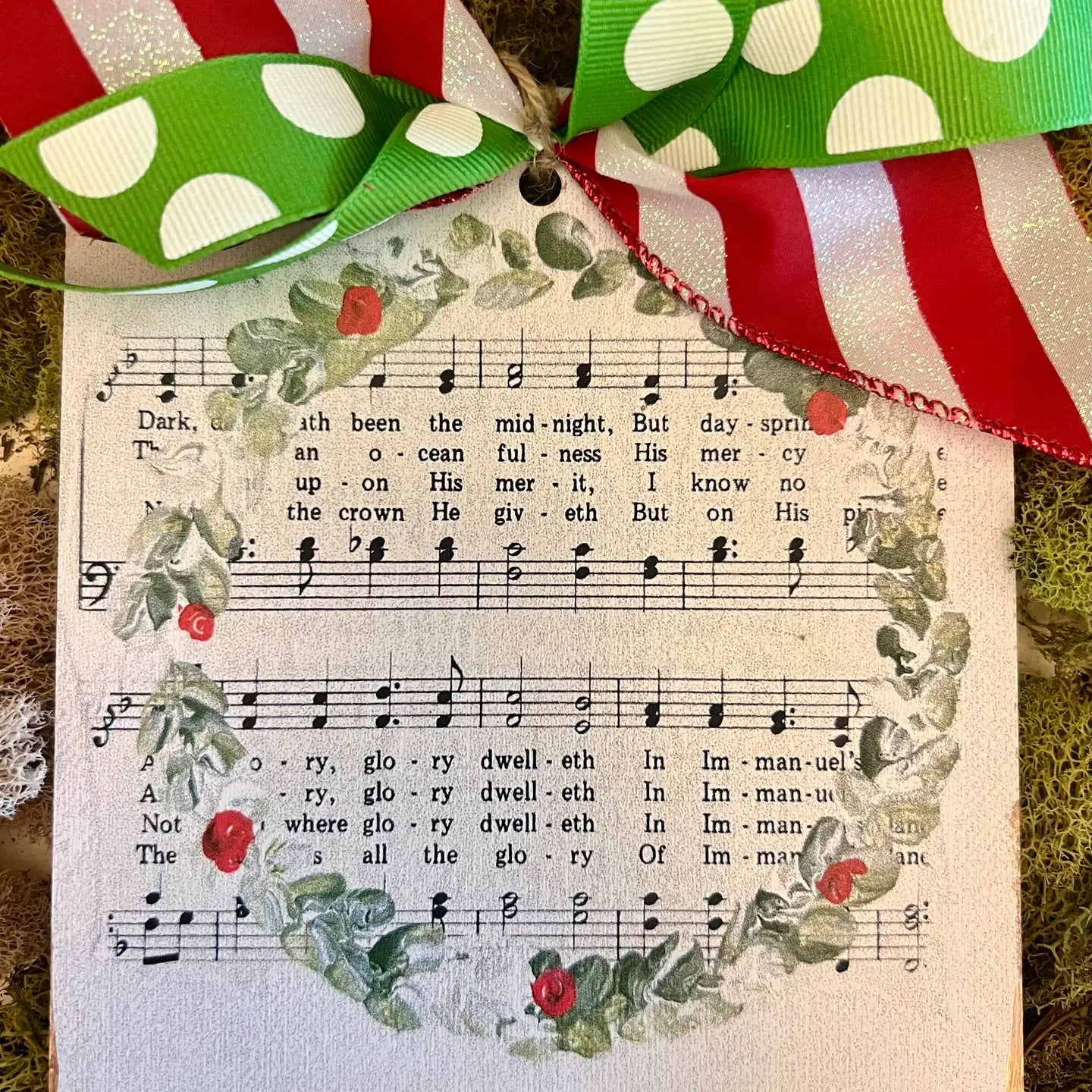 Christmas Ornament: Immanuel Hymn