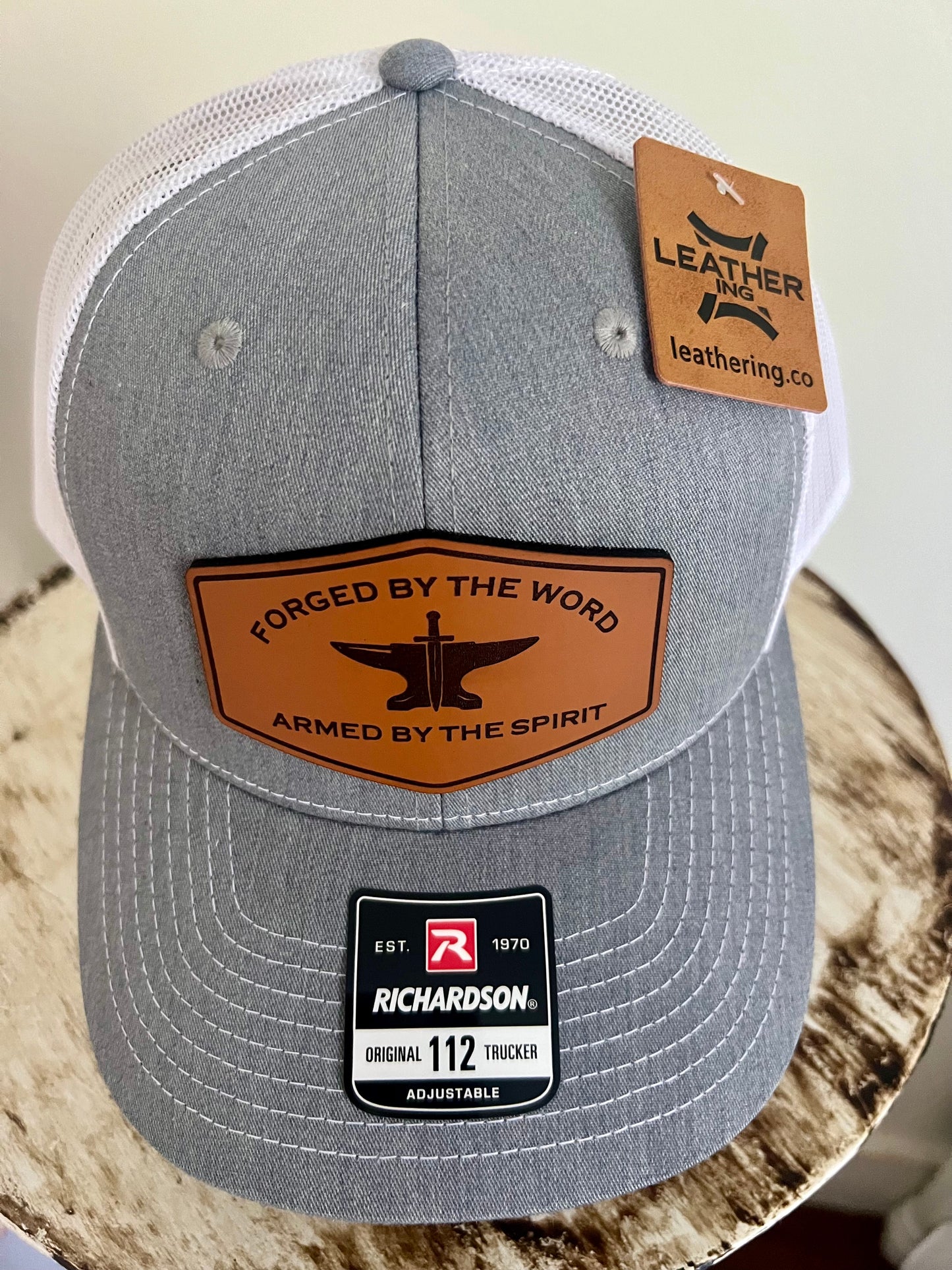 Iron Men of Faith Richardson 112 Trucker Cap – Leather Patch Snapback