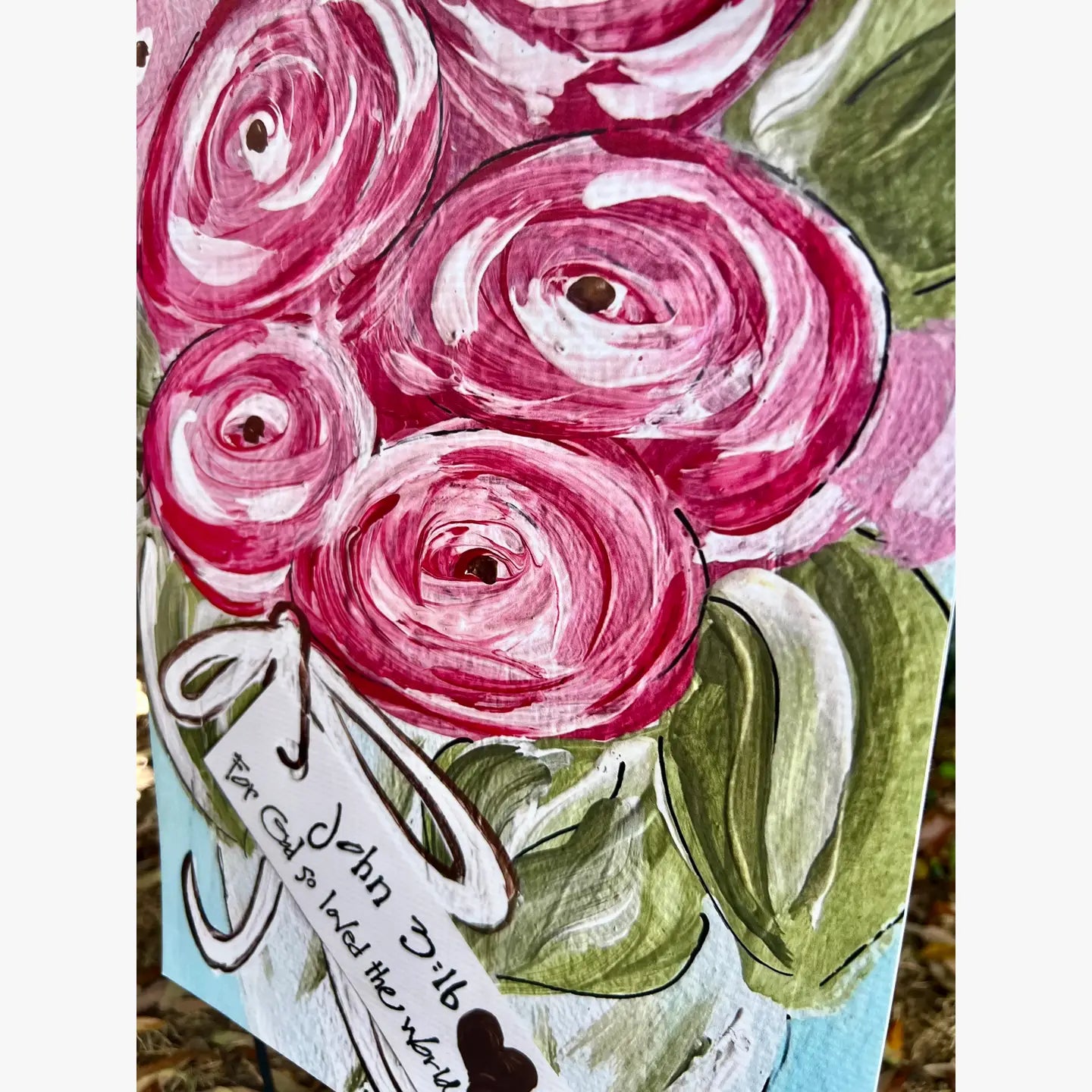 Garden Flag: For God So Loved The World, Roses