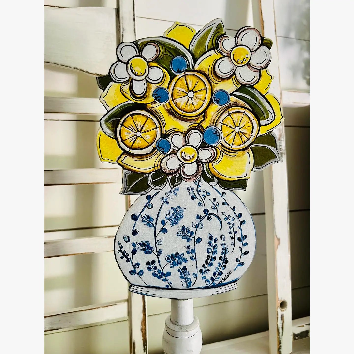 Seasonal & Everyday Topper: Lemons & Chinoiserie
