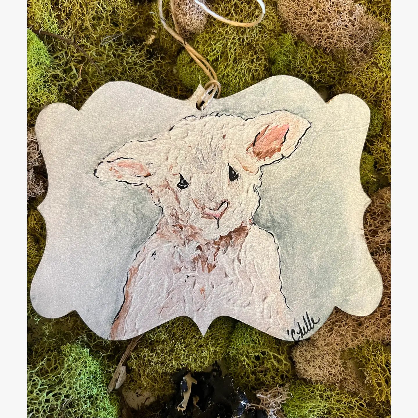 Easter Basket Tags & Wreath Attachments: Lamb
