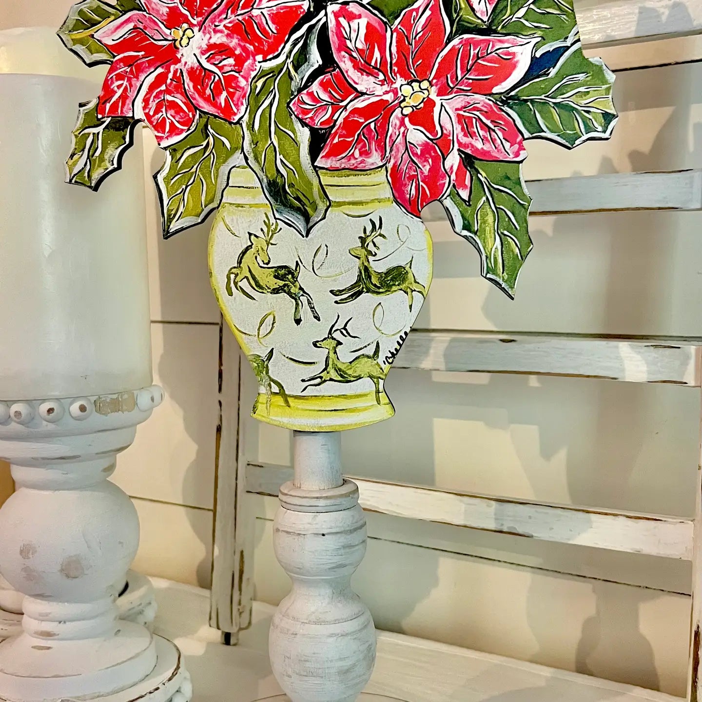 Seasonal & Everyday Toppers: Poinsettias & Deer