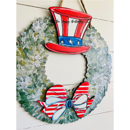 Stars and Stripes Spectacular Hat | Custom Interchangeable Wreath Attachment