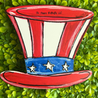 Stars and Stripes Spectacular Hat | Custom Interchangeable Wreath Attachment