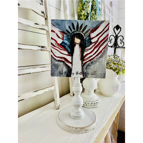 Ms. Dale, Our Patriotic Angel | Custom Interchangeable Topper