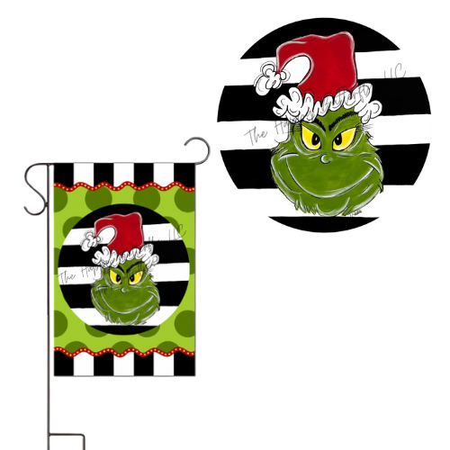 Christmas Grouch | Custom Door Hanger