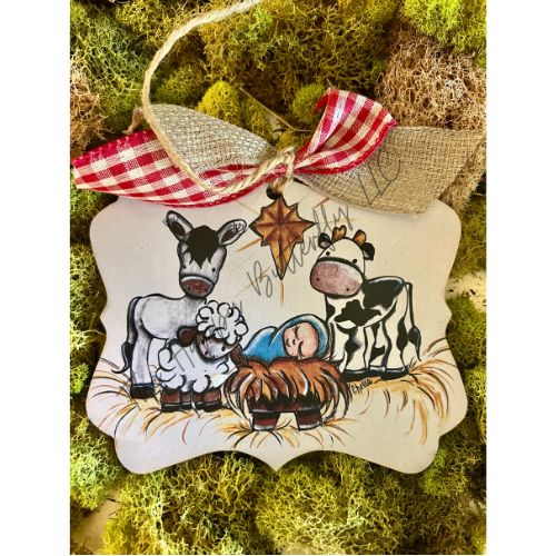 Animated Nativity/ Multi-Use Custom Ornament