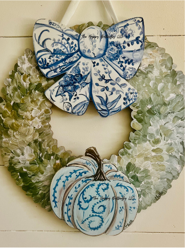 Pumkin |Custom Interchangeable Wreath Attachment