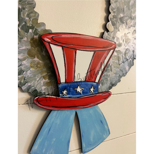 Stars and Stripes Spectacular Hat | Custom Interchangeable Wreath Attachment