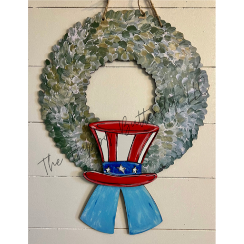 Stars and Stripes Spectacular Hat | Custom Interchangeable Wreath Attachment