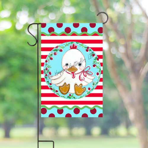 Christmas Chicken | Custom Garden Flags