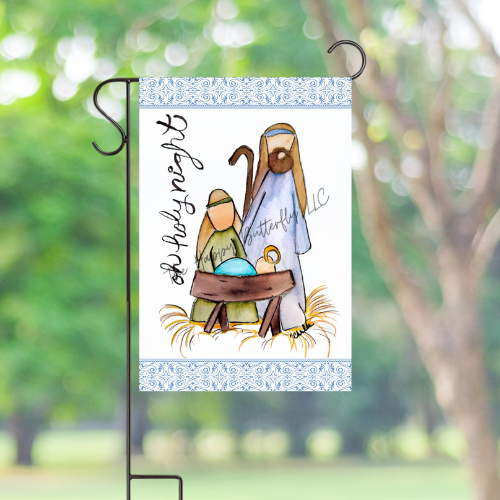 Oh Holy Night | Custom Garden Flags