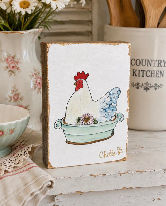 Decorative Blocks: Hen