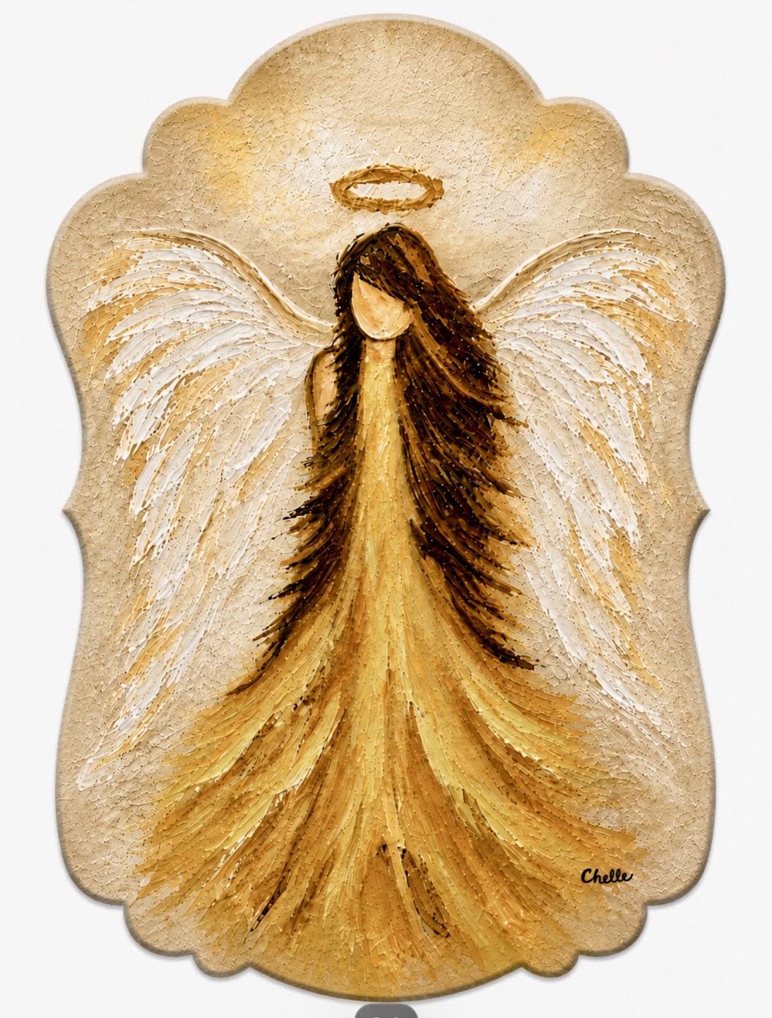 Christmas Ornament: Angel in Gold