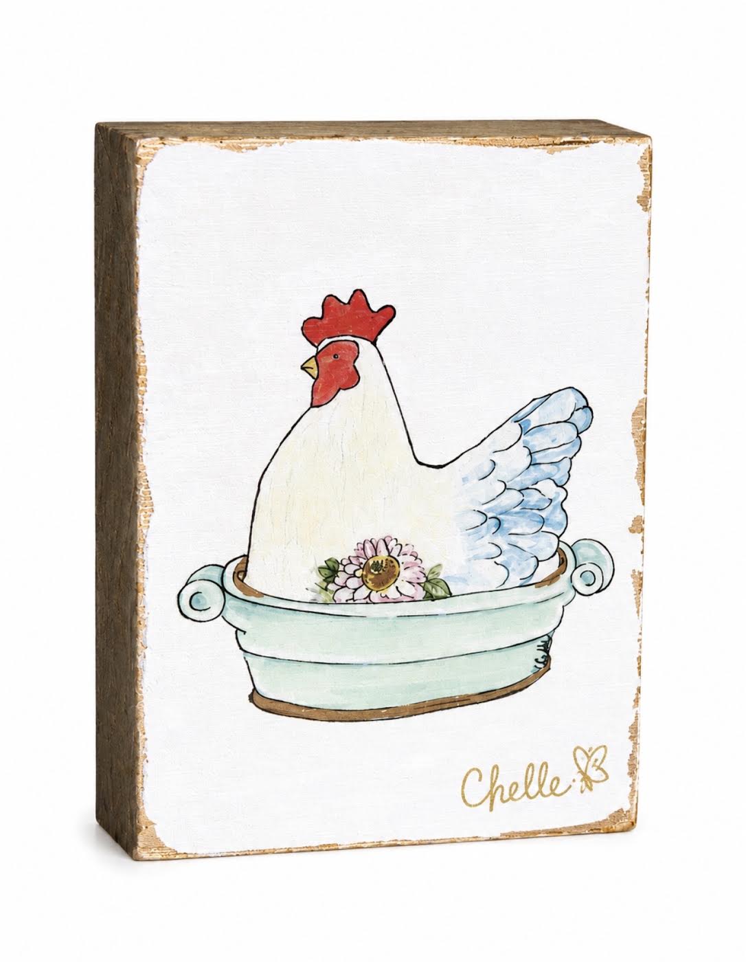 Decorative Blocks: Hen