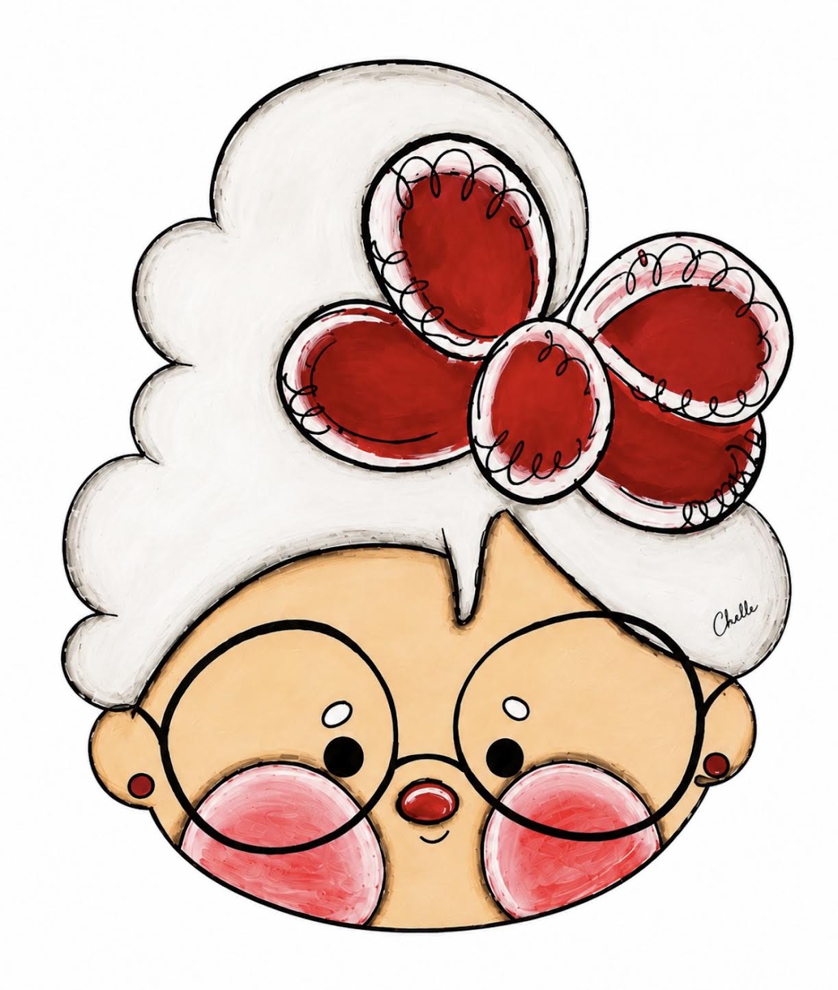 Door Hanger: Christmas, Mrs. Claus