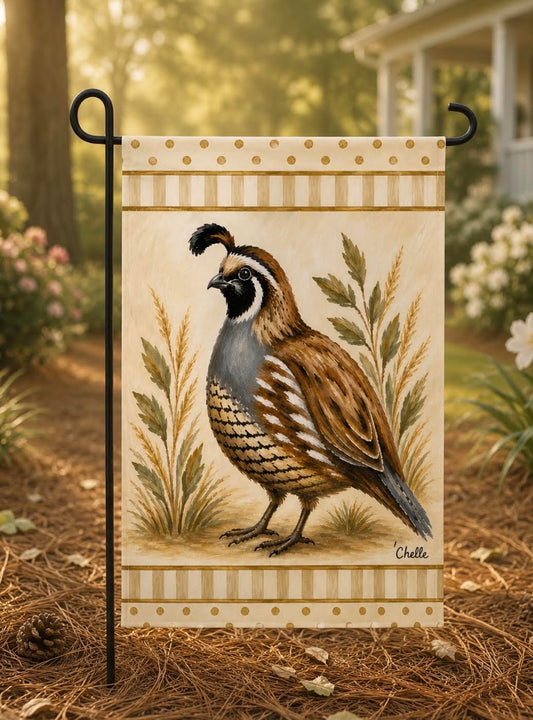 Garden Flag: Quail