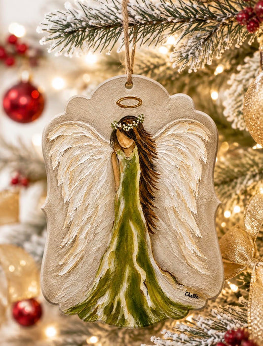 Christmas Ornament: Angel in Green