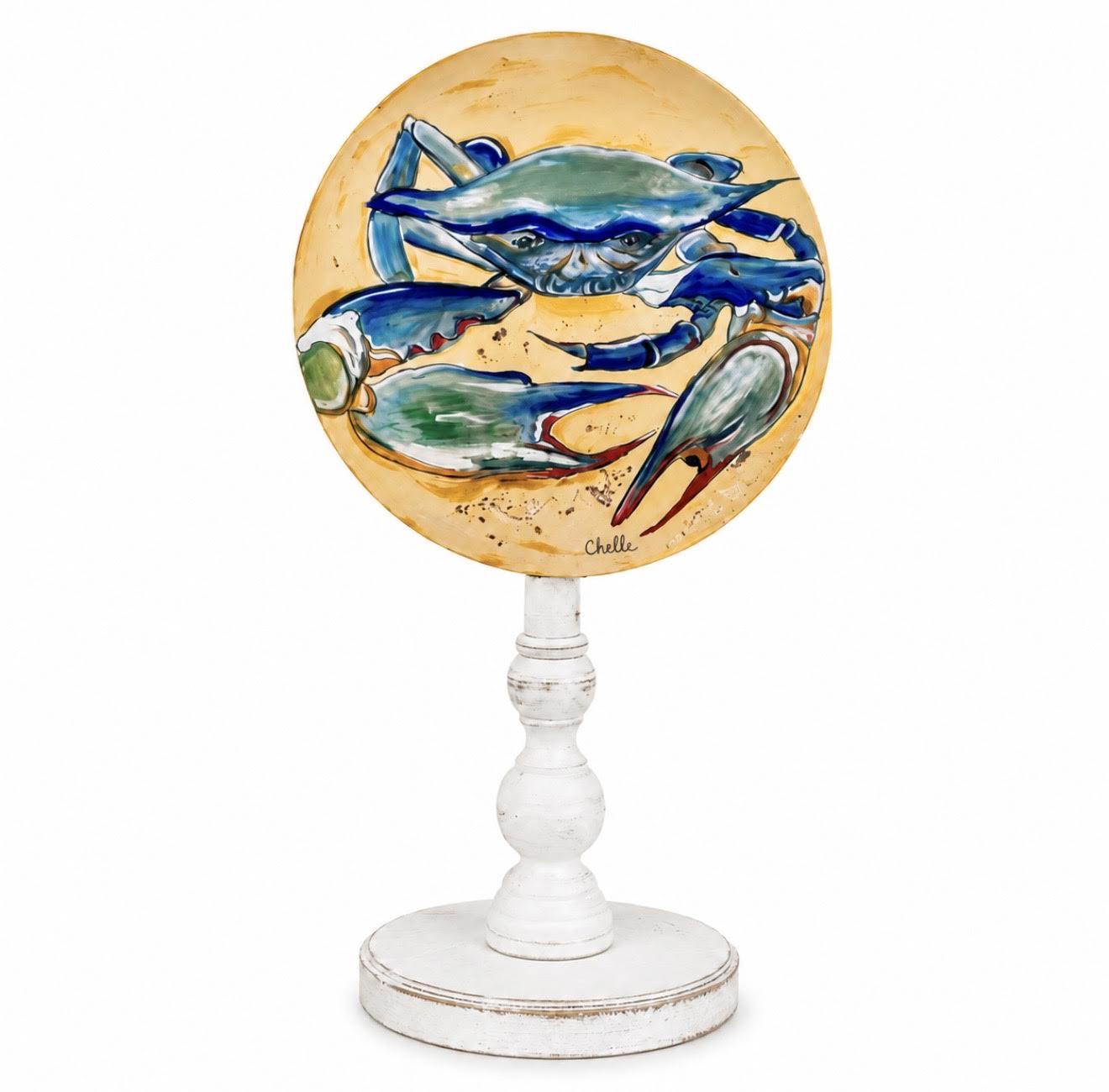 Seasonal & Everyday Toppers: Blue/Mustard Crab