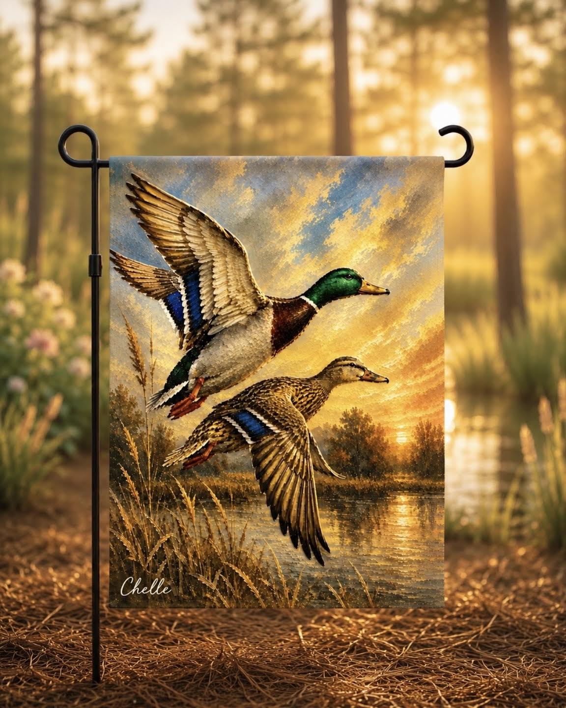 Garden Flag: Mallard Ducks