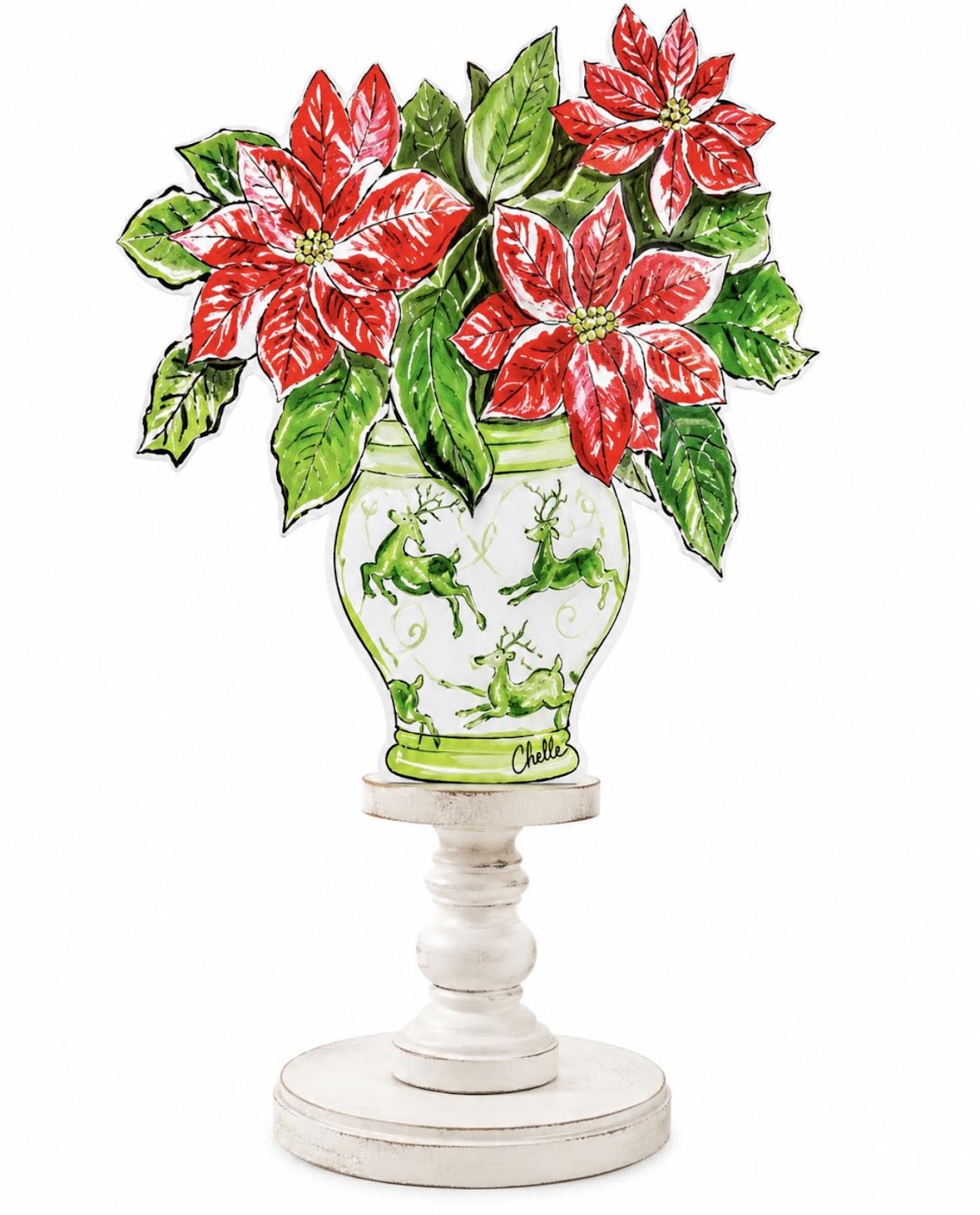 Seasonal & Everyday Toppers: Poinsettias & Deer