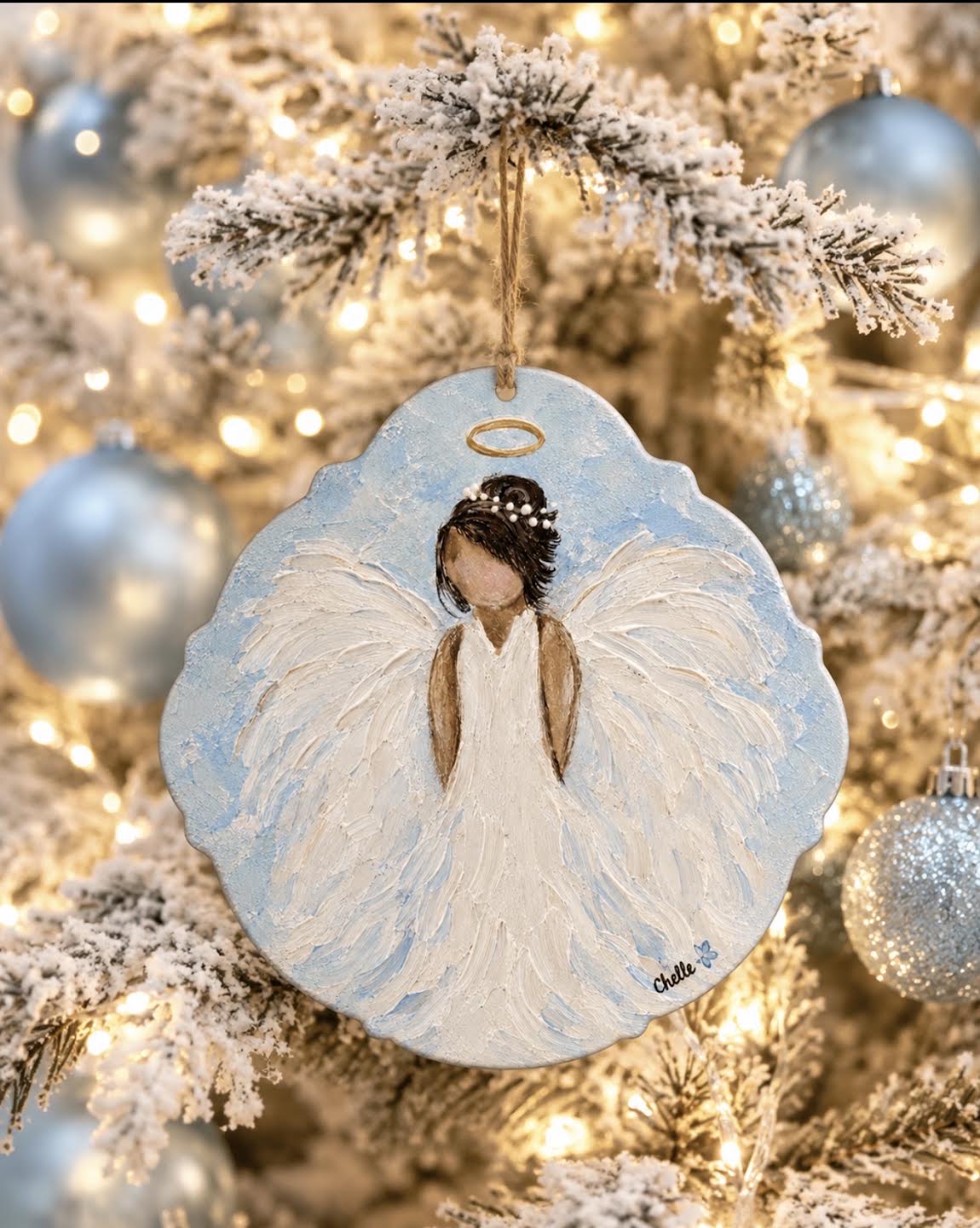 Christmas Ornament: Angel in Blue