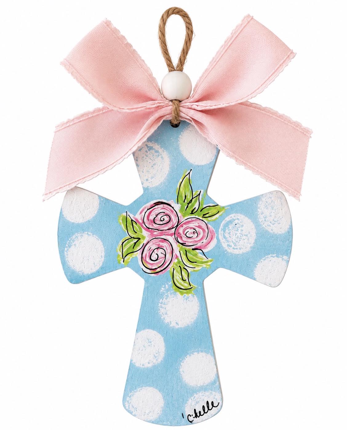 Easter Basket Tags & Wreath Attachments: Blue Cross