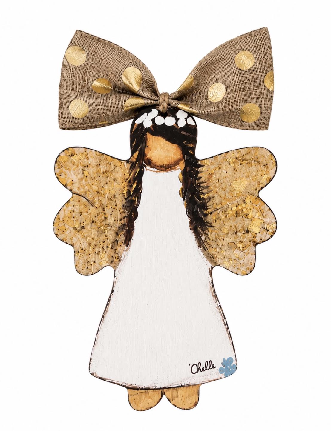 Christmas Ornament: Gold Winged Angel