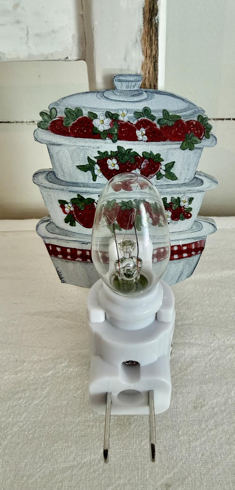 Nightlight: Pyrex & Strawberries