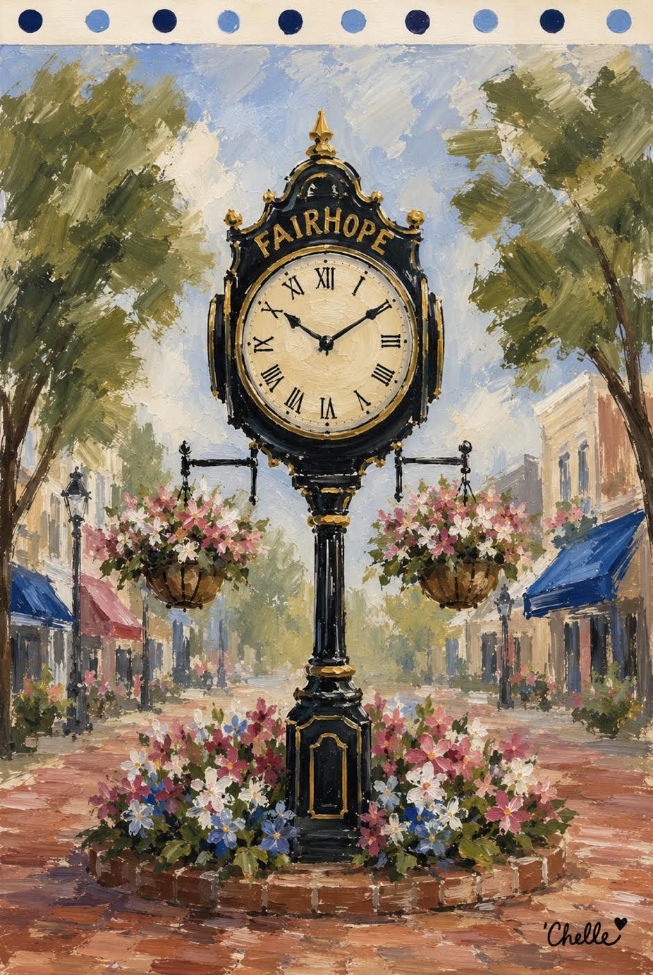 Garden Flag: The Fairhope Clock